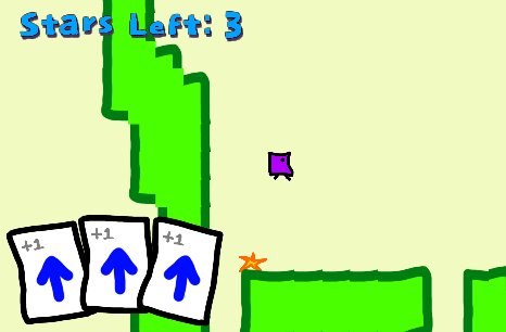 "CardJump" screenshot - the platformer card game.